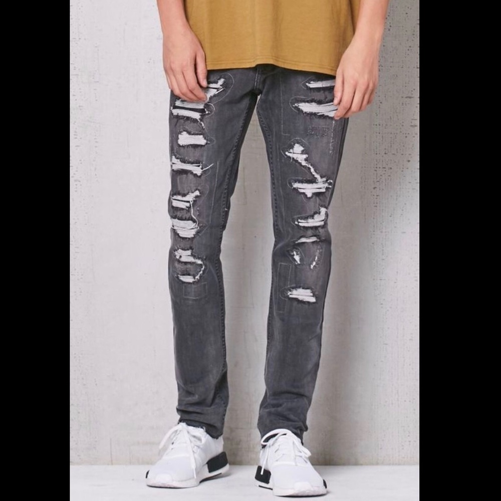 Pacsun Skinny Gray Streetwear Jeans